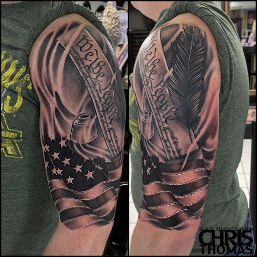 Explore evolution tattoo ideas, creative tattoo ideas in Sherwood, available at Golden Lotus Tattoo Studio