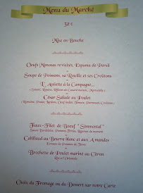 Restaurant le Bois doré à Valbonne menu