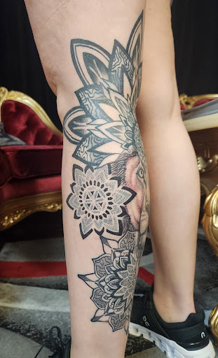 Explore fox racing tattoo ideas, creative tattoo ideas in Inverness, available at The Perfect Spot Tattoos