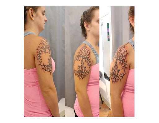 Explore dark aesthetic tattoo ideas, creative tattoo ideas in Hebron, available at Explosive Ink Tattoo