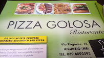 Menu / carte de Pizza Golosa Di Rahman Habibur à Aicurzio