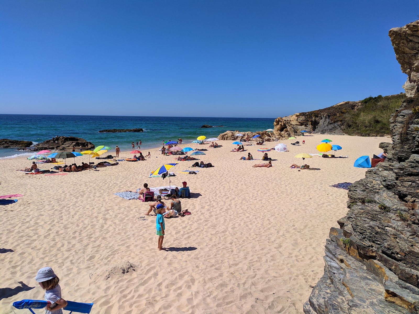 Foto van Malhao met fijne beige zand oppervlakte