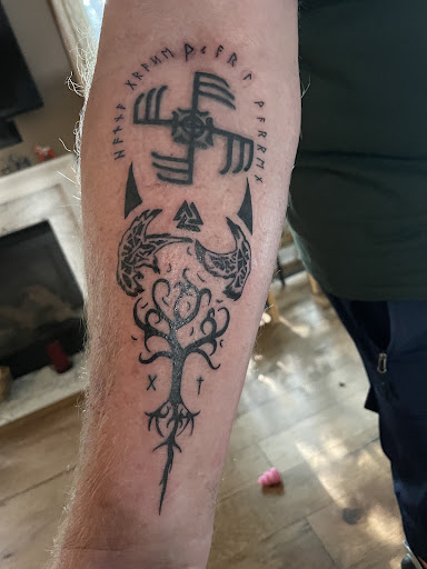 Explore neck tattoo ideas for females, creative tattoo ideas in Leesburg, available at 1757 Ink