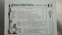 Menu / carte de Aguilera Pizza à Anglet