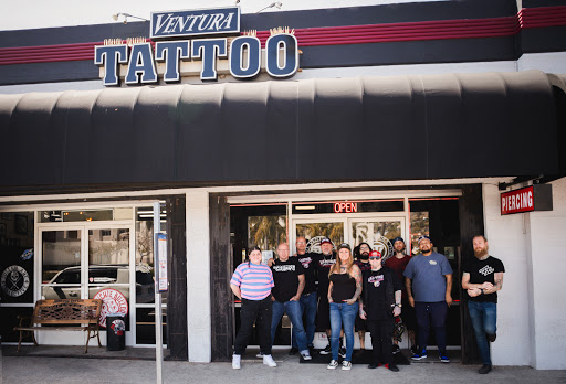 Explore dog sleeve tattoo ideas, creative tattoo ideas in Ventura, available at Ventura Tattoo & Piercing