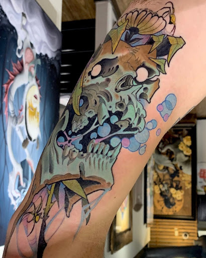 Explore marilyn manson tattoo ideas, creative tattoo ideas in San Diego, available at Guru Tattoo