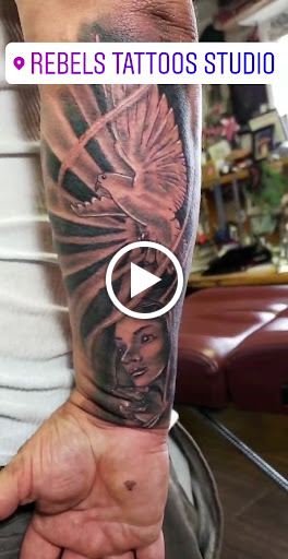 Explore cookie monster tattoo ideas, creative tattoo ideas in Wenatchee, available at Rebels Tattoo Studio