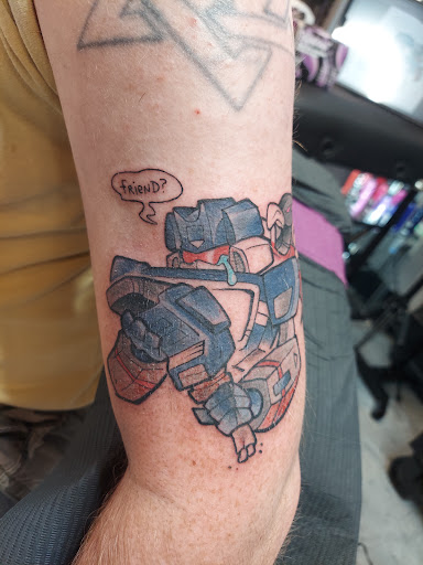 Explore banjo tattoo ideas, creative tattoo ideas in Arabi, available at Hidden Dimension Studio