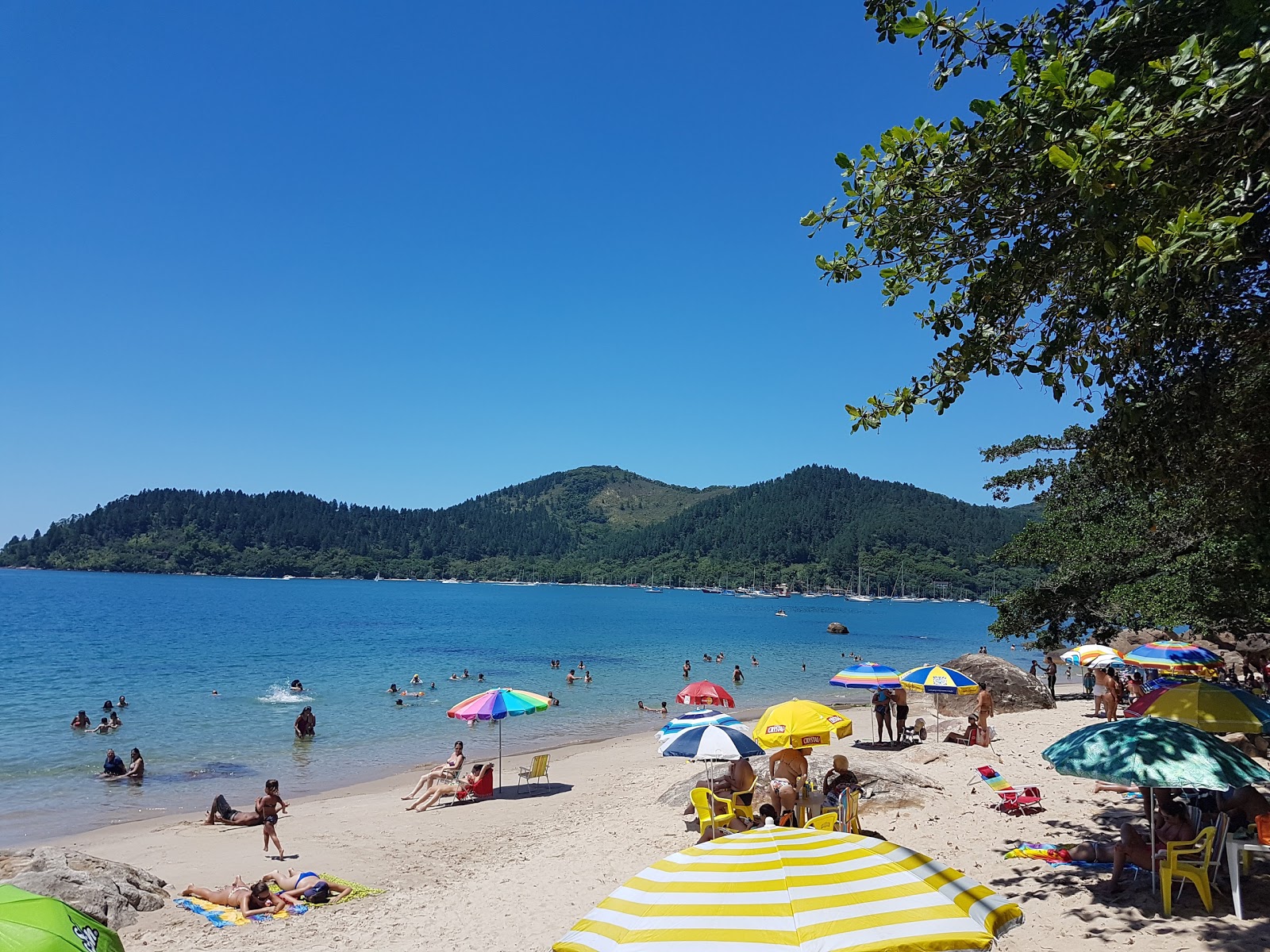 Foto de Praia do Lamberto con arena beige superficie