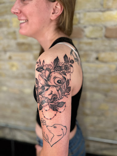 Explore umbreon tattoo ideas, creative tattoo ideas in Dillon, available at Lacuna Studios
