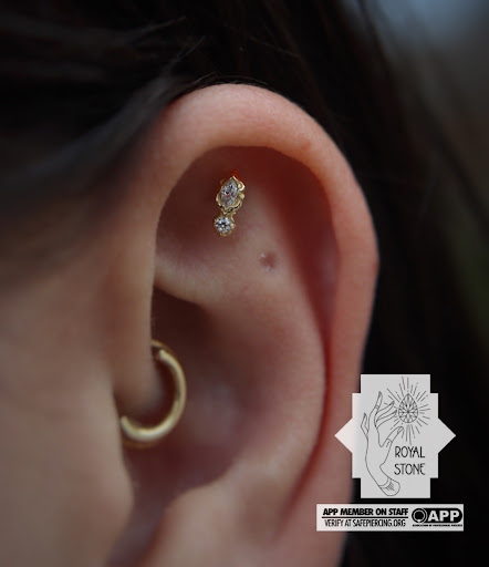 Explore shield maiden tattoo ideas, creative tattoo ideas in Mobile, available at Royal Stone Piercing