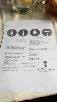 Restaurant O' Pagliarone à Monteforte Irpino (la carte)