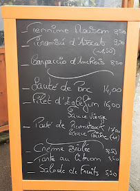 Menu / carte de Les Archanges à Sartrouville