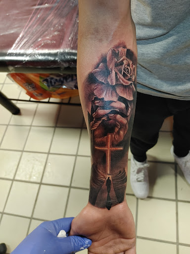 Explore cancer memorial tattoo ideas, creative tattoo ideas in Hereford, available at Slow Pain Tattoo Body Art Studio