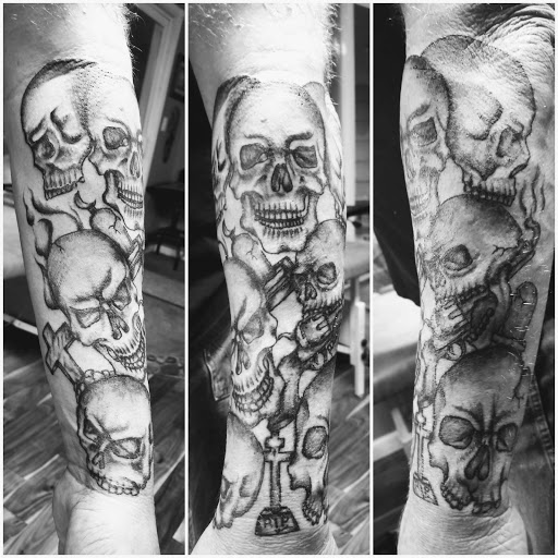 Explore punk rock tattoo ideas, creative tattoo ideas in Salem, available at Body Graphix Tattoo Studio