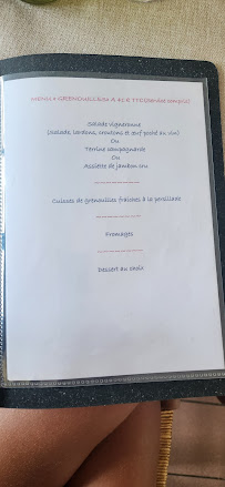 Menu / carte de Auberge des 2 Roches à Vergisson