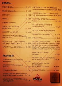 Bar à cocktails MercantileNove à Bari (la carte)