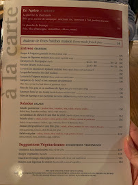 La Citrouille à Paris menu