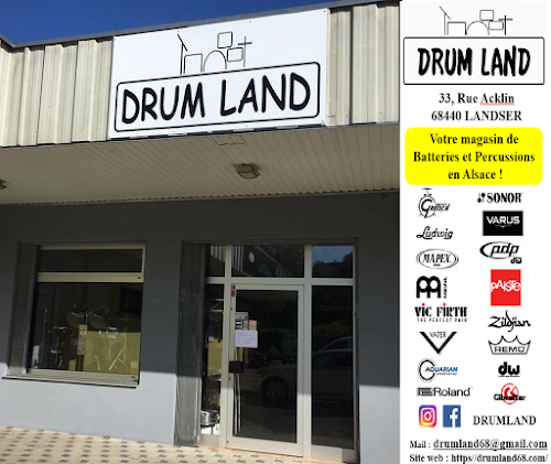 Magasin d'instruments de percussion DRUM LAND Steinbrunn-le-Haut