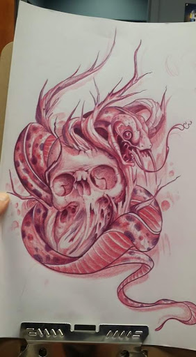 Explore tombstone tattoo ideas, creative tattoo ideas in Powell, available at Against All Odds Tattoos and Piercings