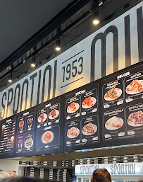 Menu / carte de Spontini à Milan