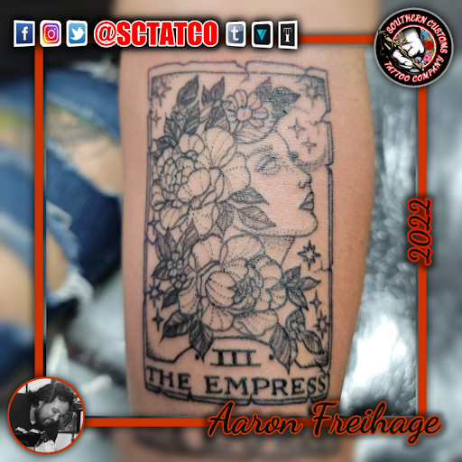 Explore date tattoo idea, creative tattoo ideas in Fayetteville, available at Southern Customs Tattoo Company