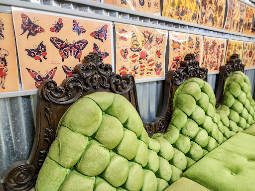 Explore domino tattoo ideas, creative tattoo ideas in Conway, available at Hero Tattoo