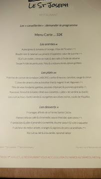Restaurant Le Saint Joseph à La Garenne-Colombes - menu / carte
