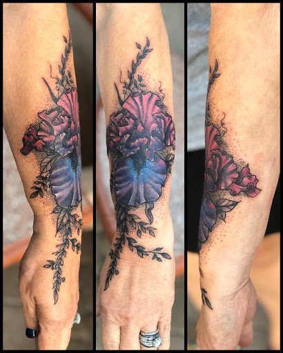 Explore galaxy tattoo ideas, creative tattoo ideas in Fort Myers Beach, available at Paradise Tattoo