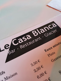 Le Casablanca à Le Barcarès menu