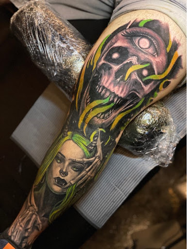 Explore april birth tattoo ideas, creative tattoo ideas in Melbourne, available at Bonnie n Clyde Tattoo Studio