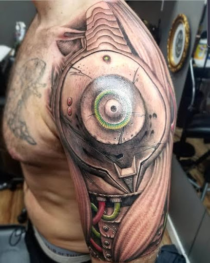 Explore weightlifting tattoo ideas, creative tattoo ideas in Houston, available at RS3 Studios