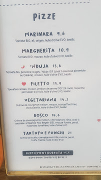 Vincenzo Pizzeria à Nantes menu