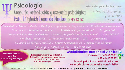 Child psychologists Barquisimeto