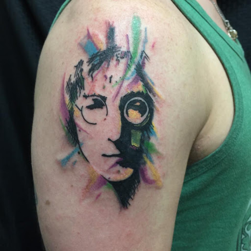 Explore trumpet tattoo ideas, creative tattoo ideas in Mount Juliet, available at Division Street Tattoo Company