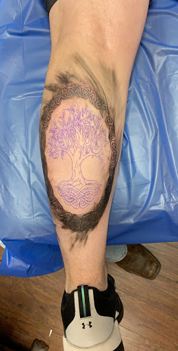 Explore corpse bride tattoo ideas, creative tattoo ideas in Scranton, available at Slingin Ink tattoo & piercing