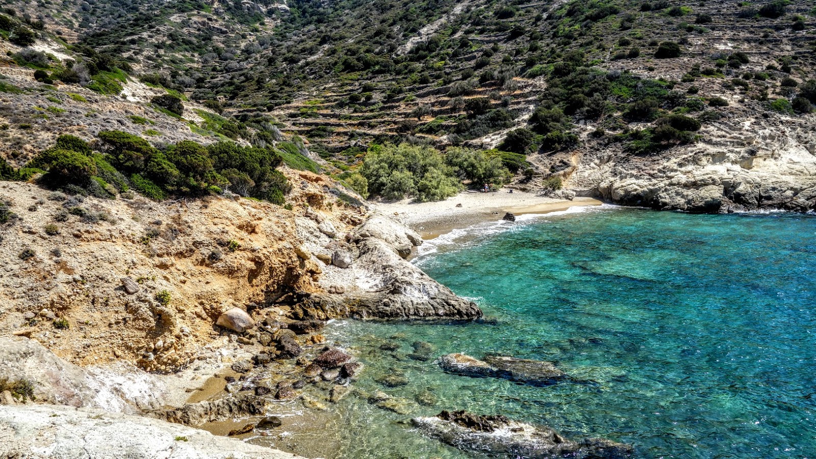 Foto von Paralia Agioklima mit viele winzige buchten