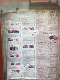Royal Plaisance à Neuilly-Plaisance menu