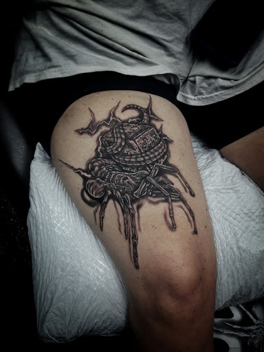 Explore monkey tattoo ideas, creative tattoo ideas in North Fort Myers, available at Loyal 2 The Coil Tattoos & Body Piercings