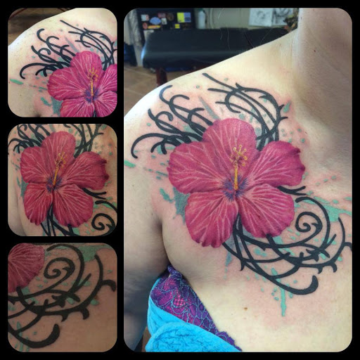 Explore colour tattoo sleeve ideas, creative tattoo ideas in Cottonwood, available at Ink Impression Tattoo