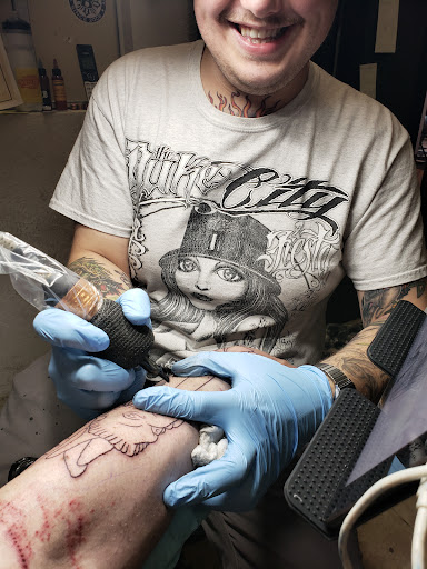 Explore musical tattoo ideas, creative tattoo ideas in Albuquerque, available at Route 66 Fine Line Tattoo