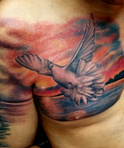 Explore skull and crossbones tattoo ideas, creative tattoo ideas in Colton, available at knuckleheads tattoo