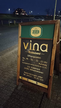 Carte du Vina Restaurant à Wilhelmshaven