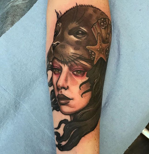 Explore broncos tattoo ideas, creative tattoo ideas in San Diego, available at Remington Tattoo Parlor