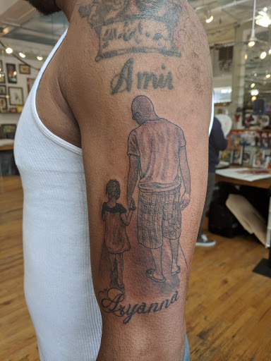 Explore side of hand tattoo ideas, creative tattoo ideas in Baldwinsville, available at Tymeless Tattoo