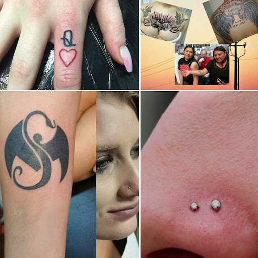 Explore dolphin tattoo ideas for females, creative tattoo ideas in Elko, available at Tom Custom Tattoos and Body Piercing Studio
