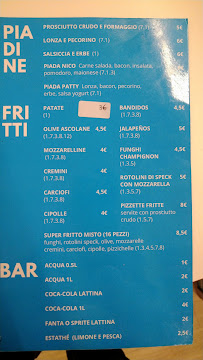 Menu du Celestino Street Burger à Marina di Montemarciano