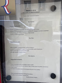 Restaurant Le Blavet à Paris carte