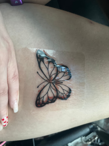 Explore upper arm tattoo ideas for females, creative tattoo ideas in Puyallup, available at The Bull & Lamb Tattoo