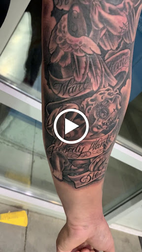 Explore lower leg tattoo ideas, creative tattoo ideas in Las Vegas, available at Sick One Tattoos